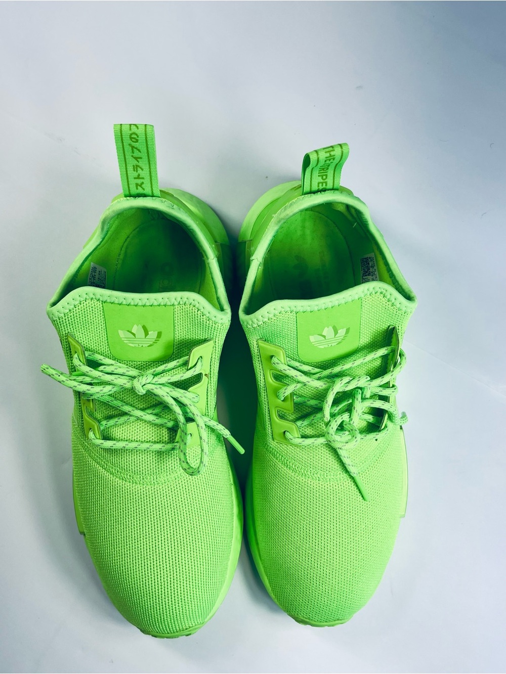 Adidas NMD R 1 Athletic Shoes #IE7277 Solar Neon Green Women’s:9 1/2 Sneakers - Picture 5 of 15